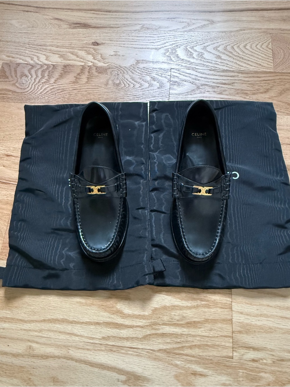 Celine Black Triomphe Loafer - Picture 6 of 6